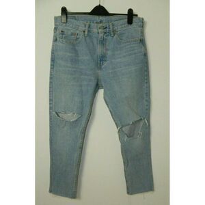 Levi's‎ 510 Jeans Light Wash Distressed Frayed Hem Jeans Size W 32 L 30